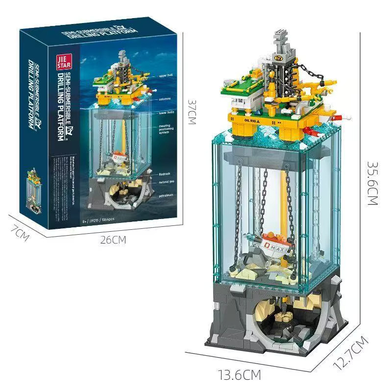 GSF Miniatur-Offshore-Bergbau-Szenario, Technik-Serie, Bausteine, 1.064 Teile - Bild 4