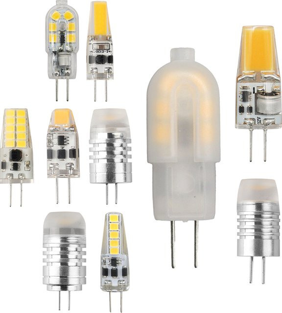 10er Set Gatetop G4 COB LED Ersatz für Halogen 20W, 12V 3W, 3000K Warmweiß, Transparent - Bild 1