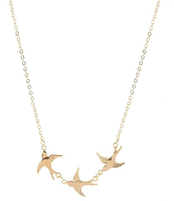 YULIN Halskette, Drei Vögel, Gold, Damen - Bild 1