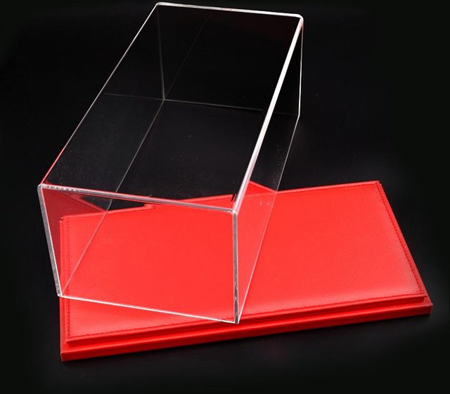 Linyi toy car Acryl Vitrine Diecast Modellauto Ausstellung, Staubschutz, Rot - Bild 1