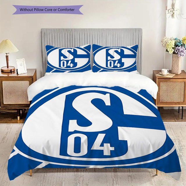 Manus Home Bettwäsche Set FC Schalke 04 mit 1 Bettbezug und 2 Kissenbezügen, B/H: 220 x 240 cm - Bild 1