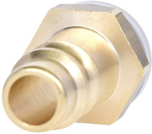 KS Tools Messing-Stecknippel mit Außengewinde G1/4"AG in Gold - Bild 1