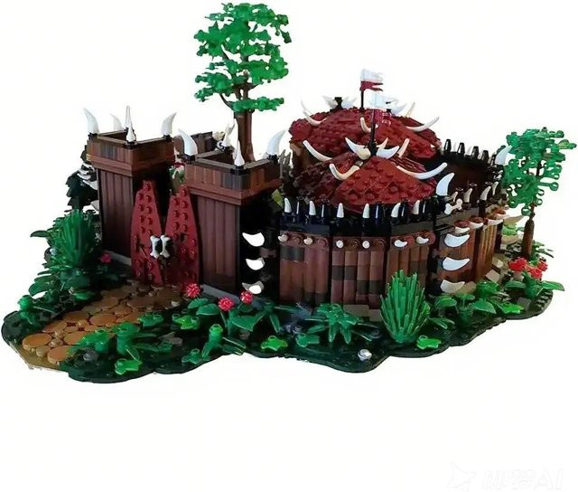 GOBRICKS MOC Fantasy Orc Camp, Bausteine, Fantasy - Bild 1