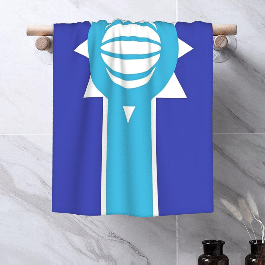 Creative Man Saugfähiges Baumwollhandtuch Antarktisches Kaiserreich Flagge, Farbe: Weiß, B: 30 cm, H: 60 cm - Bild 5