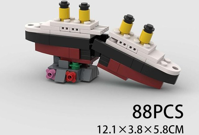 Kidsly Mini Titanic Sank Schiffsmodell, Bausteine Bausatz, ab 14 Jahren - Bild 1