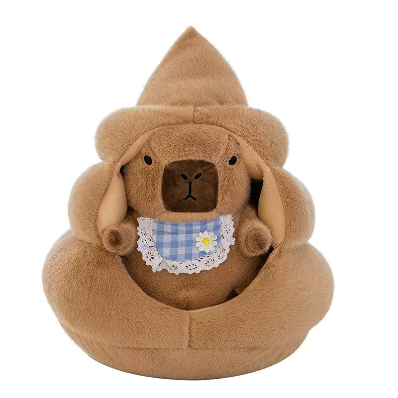 Potdemiel Kack-Capybara-Plüschtier, braun - Bild 3
