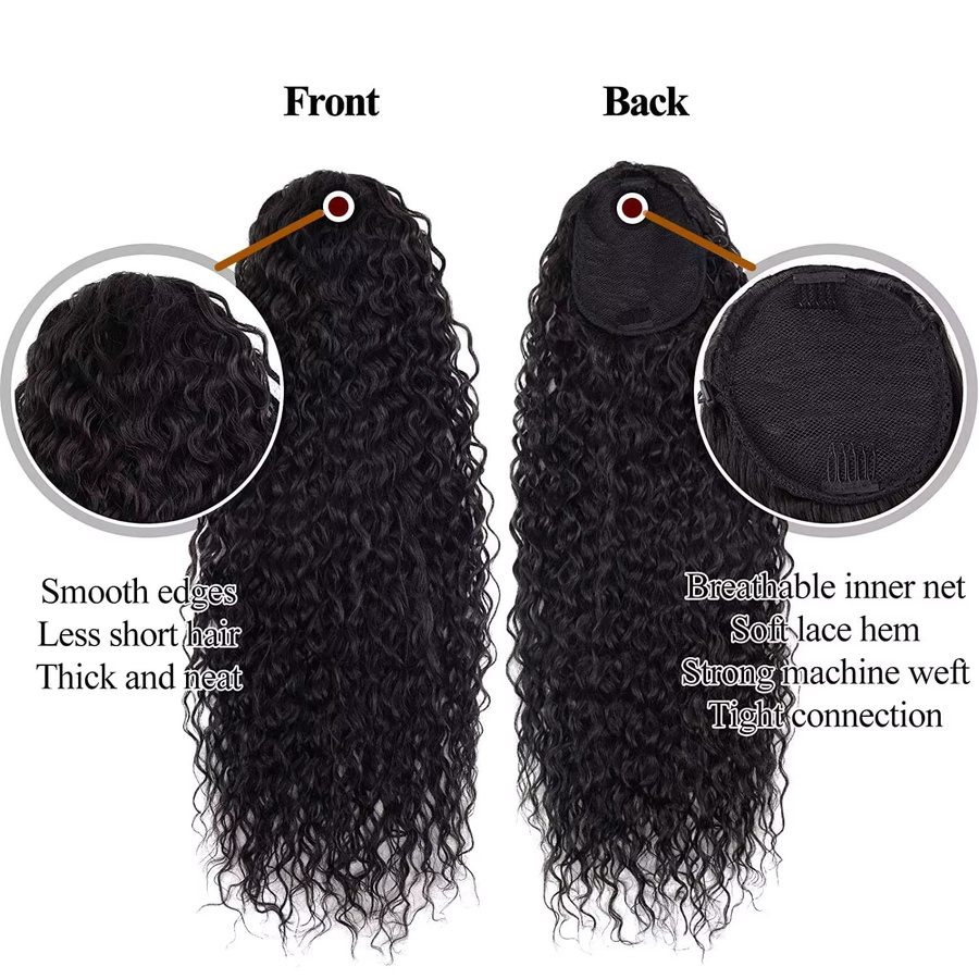 Dula A Hair Pferdeschwanz Echthaar Extensions Remy, Damen - Bild 3