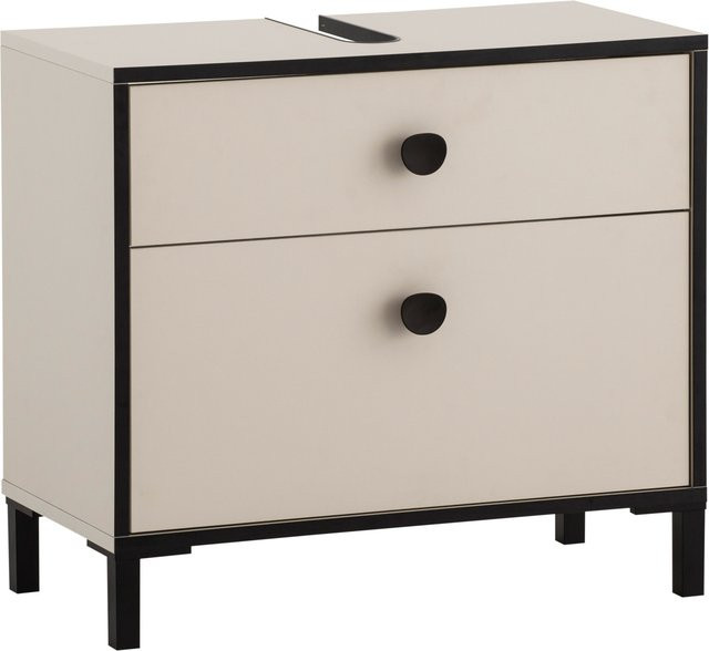 Schildmeyer Waschbeckenunterschrank Edda mit 2 Schubladen in Cremebeige, B: 65,1 cm, H: 59,1 cm - Bild 1