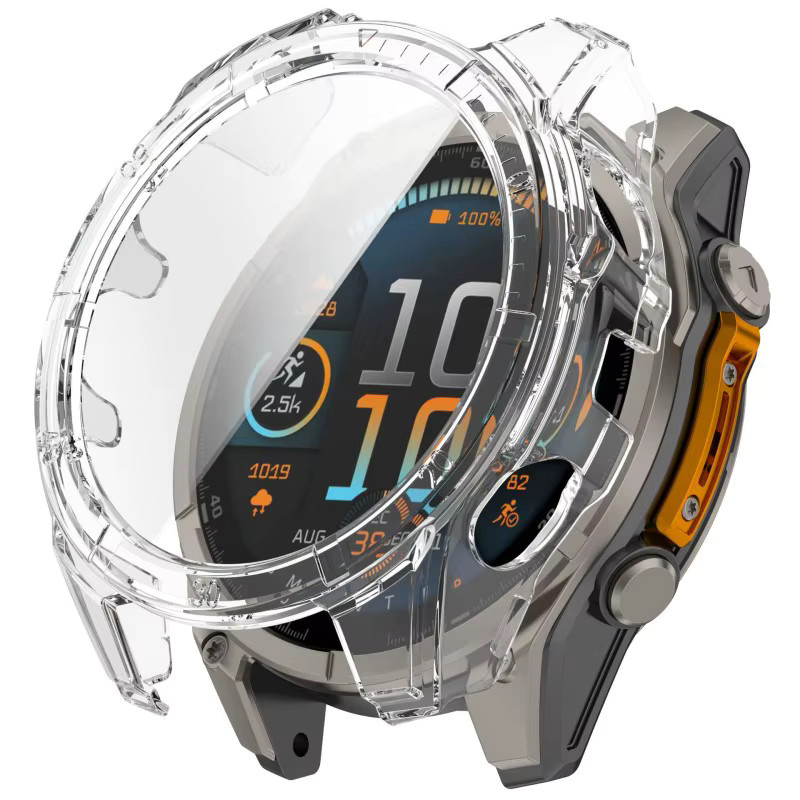 Garmin Smartwatch Band Cover, transparent, Schwarz, Descent Mk3i 51 mm - Bild 4
