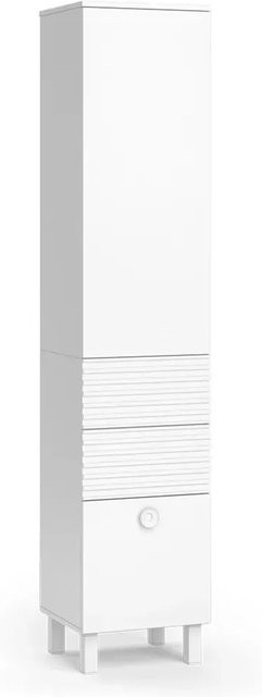 Vicco Hochschrank Sola Badezimmer Badschrank modern Weiß matt B: 40,2 cm, H: 192,4 cm - Bild 2