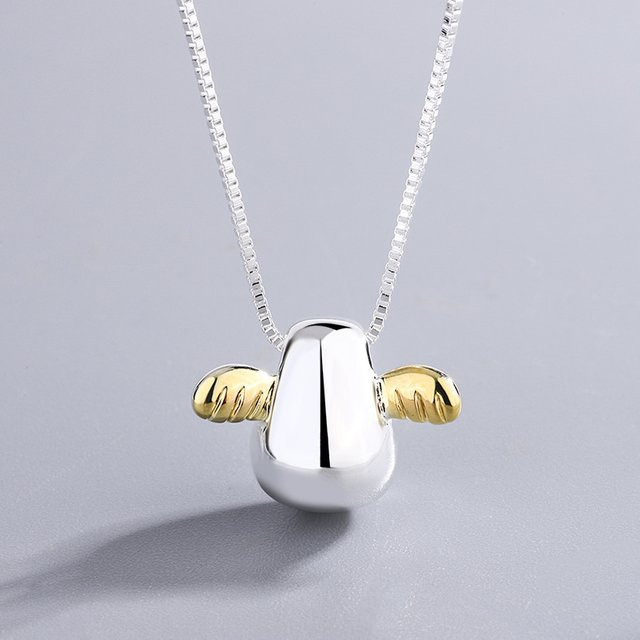 Halskette GaGa-Duck, 925 Silber, Engel Ei, Damen - Bild 1