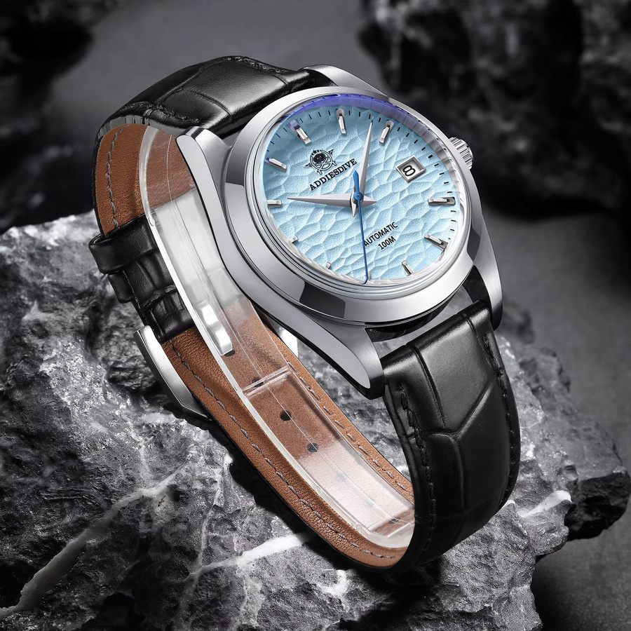 ADDIESDIVE Armbanduhr, Automatik, Edelstahl, Blau, 10 ATM, Herren - Bild 2