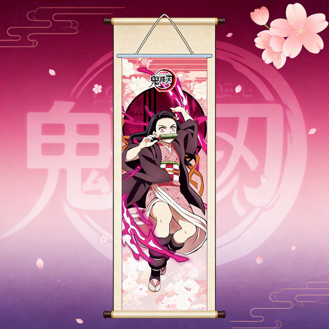 Bandai Demon Slayer Anime Poster Nezuko Hängebild aus Papier in Mehrfarbig - Bild 1