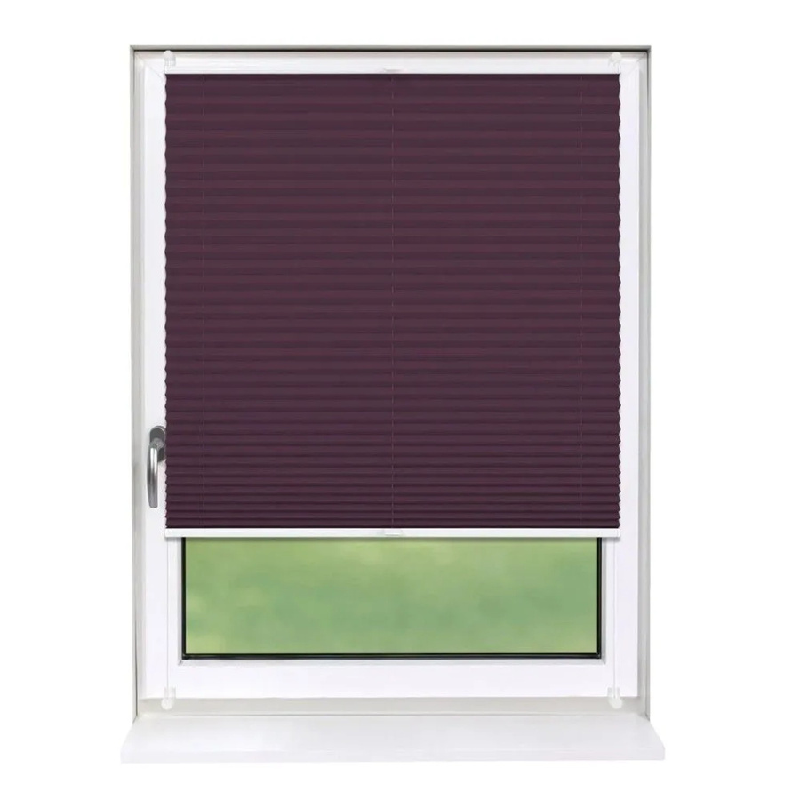 Deco-Raum Plissee Basic Klemmfix blickdicht Violett B/H: 90 x 210 cm - Bild 2