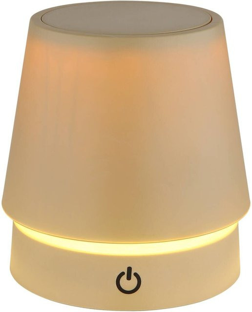 Globo Tischleuchte Carlos LED dimmbar in Sand Matt, Höhe: 28 cm, Durchmesser: 10,6 cm - Bild 1