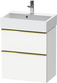 Duravit Waschtischunterschrank D-Neo Compact in Weiß glänzend, B: 62,5 cm, H: 58,4 cm, T: 37,2 cm - Bild 1