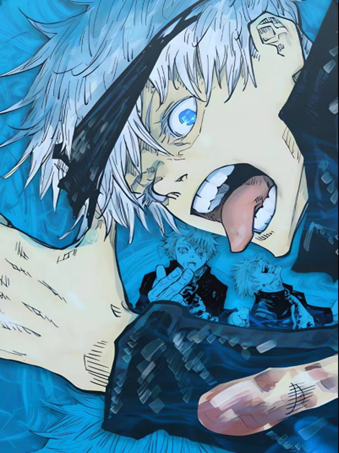 Bilibili Jujutsu Kaisen Manga-Poster, selbstklebend und wasserfest, mehrfarbig, B: 15,0 cm, H: 15,0 cm - Bild 4