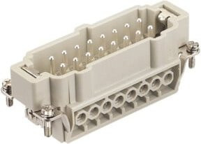 Harting Schraubanschluss HAN 16E-STI-S 09330162601 in Grau aus Kunststoff - Bild 1