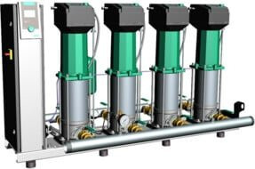 Wilo Druckerhöhungsanlage SiBoost 3 Smart MVISE 210 aus Edelstahl in Multicolor, 2 kW - Bild 1