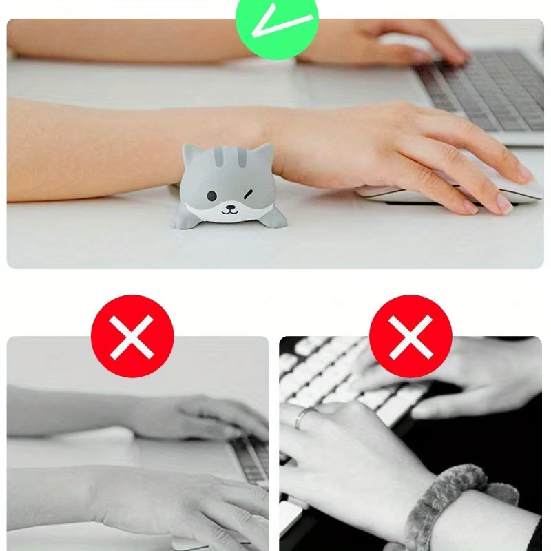 Süße Handgelenkauflage aus Resin für Maus und Tastatur als ergonomische Armlehne im Kawaii-Design - Bild 3