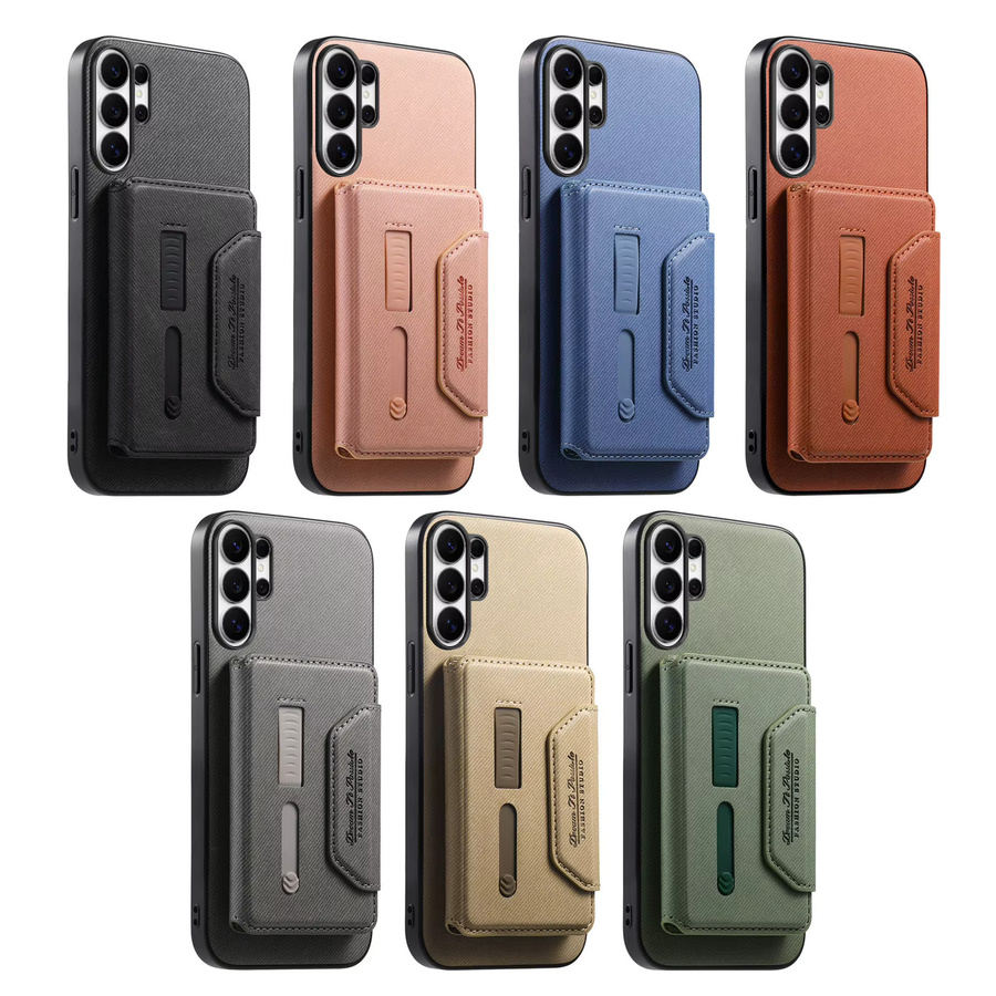 2-in-1 Leder Magnetische Handyhülle mit Brieftaschen-Funktion für Samsung Galaxy S21 S22 S23 S24 S25 S26 Ultra Plus und weitere Modelle in Beige oder Blau - Bild 6