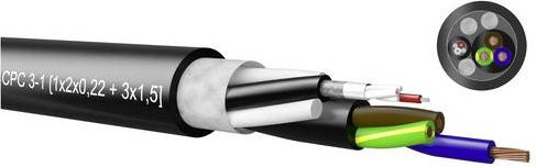 Kabeltronik Kombikabel CPC 3 x 1.5mm² Schwarz 100m - Bild 1