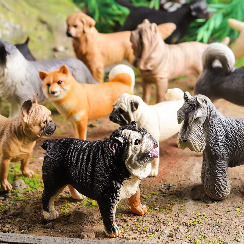 Oenux Hund Tiere Modell Set, Actionfigur, 4-teiliges Set - Bild 2