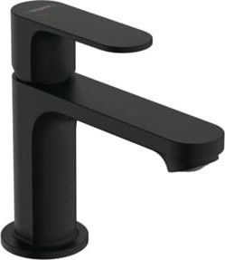 Hansgrohe Waschtisch-Einhebelmischer Rebris S 80 CoolSt in Mattschwarz mit Zugstangen-Ablaufgarnitur - Bild 1