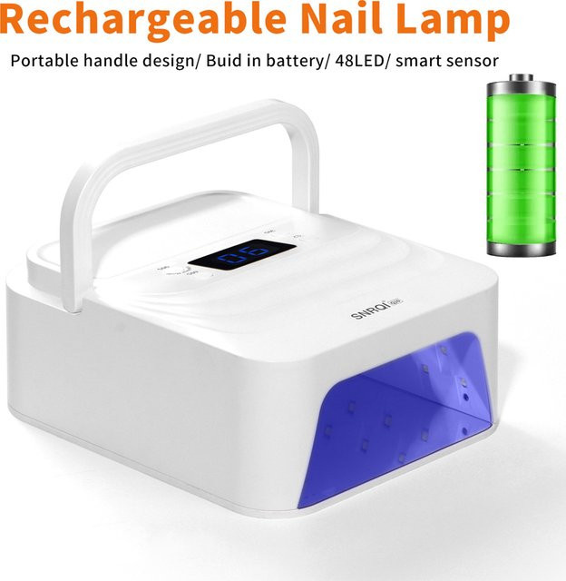 TIMISSFOX UV-Nagellampe, 48 LEDs, 15600 mAh, wiederaufladbar, Unisex - Bild 1