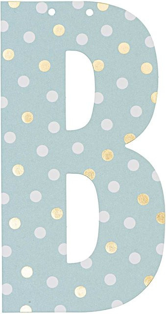 Rico Design Buchstabe für Girlande aus Papier, Höhe: 14 cm - Bild 1