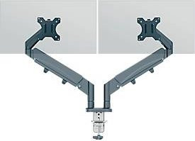 Leitz Ergo Dual Monitorarm für 2 Displays bis 32 Zoll und 9 kg, dunkelgrau - Bild 1