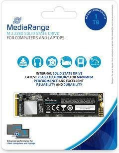 MediaRange MR1033 Interne M.2 NVMe SSD 1000 GB PCI Express 3.1 3D TLC NAND in Schwarz - Bild 1
