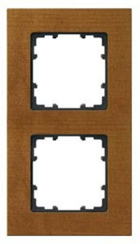 Siemens Schalterprogramm Delta Holz 2fach Rahmen in Braun 5TG11021 - Bild 1