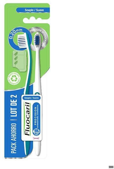 Fluocaril Präzision Interdental Zahnbürste, Weich, 0,20 mm, 2 Stück - Bild 1