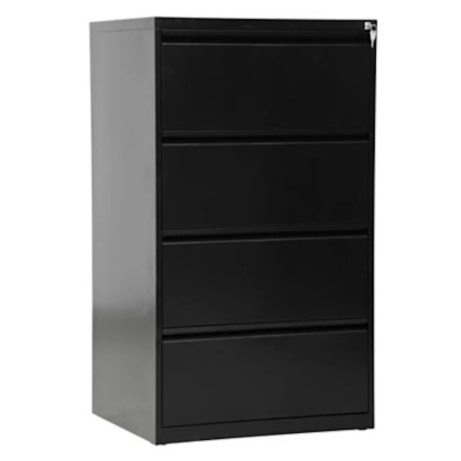 PROREGAL Hängeregistraturschrank Mare mit 4 Schubladen aus Metall in Schwarz, H x B x T: 132 x 76 x 62 cm - Bild 2