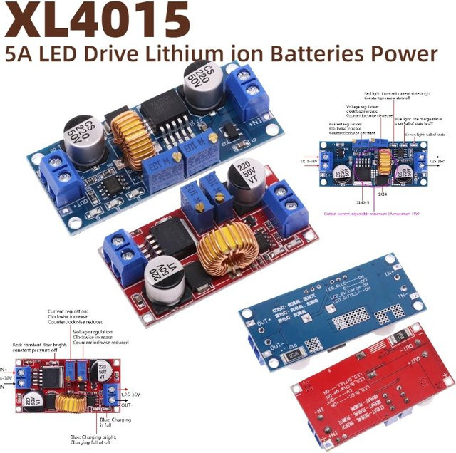 XL4015 DC-zu-DC Step-Down Modul Blau Lithium-Batterie Ladegerät und LED Power Converter CC-CV Ladeboard - Bild 1