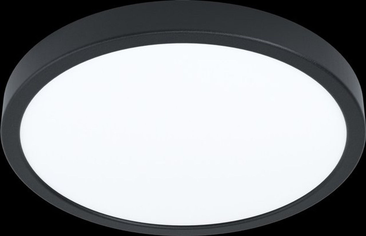 Eglo Deckenleuchte FUEVA in Schwarz, moderne minimalistische Deckenlampe aus Kunststoff mit neutralweißem Licht - Bild 1