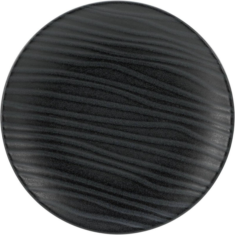 CreaTable Kombiservice Waves in Schwarz aus Steinzeug, 16-teilig - Bild 4
