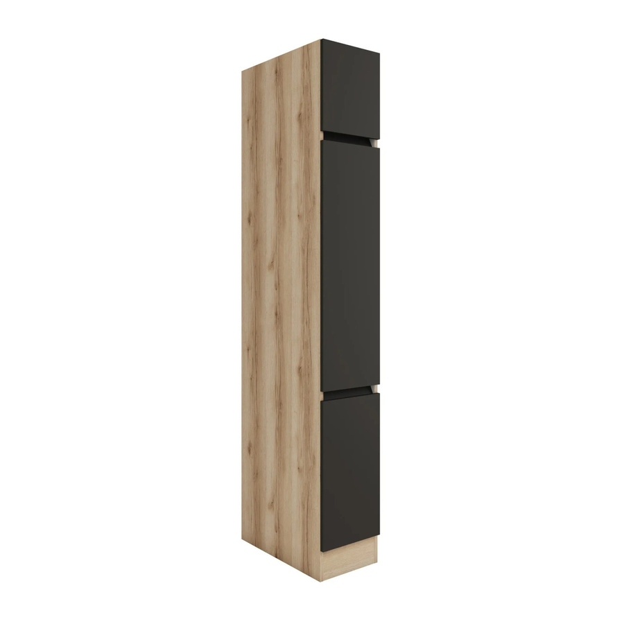 Optifit Küchen-Apothekerschrank Noah420 in Anthrazit Wildeiche, B: 30 cm, H: 206,8 cm, T: 57,1 cm - Bild 2