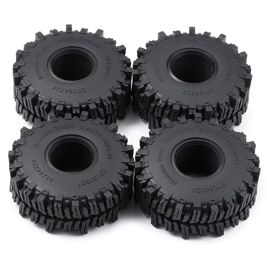 AXSPEED Gummireifen, 4-teiliges Set, 1,3 Zoll, 1,1 Zoll Schlamm-Terrain-Radreifen - Bild 3