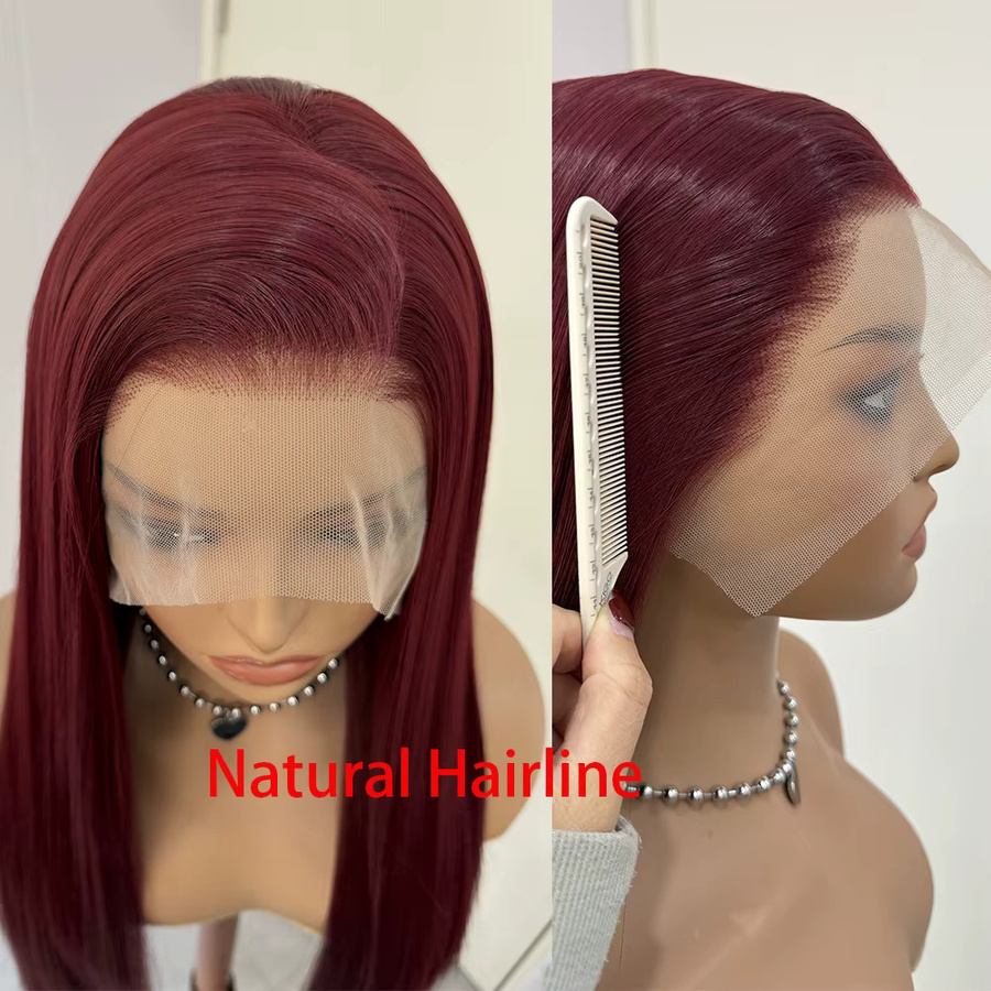 UStyleHair Perücke, burgunderrot, langes glattes Kunsthaar, Damen - Bild 3