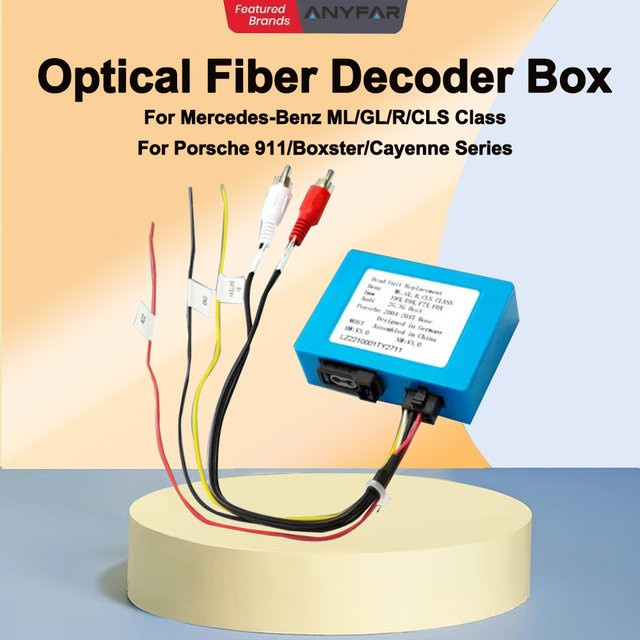 Glasfaser-Decoder Optikbox für Mercedes-Benz ML, GL, R-Klasse, S-Klasse W221 und CLS in Blau - Bild 1