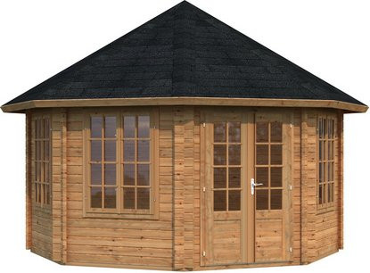 Palmako Holz-Pavillon Hanna achteckig Braun B/T/H: 421 x 421 x 371 cm - Bild 2