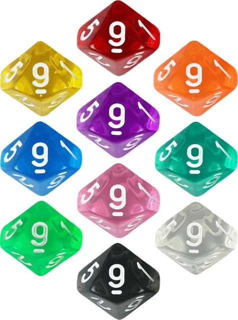 Dormia D10 Würfel, 10 Stück, Zubehör, Weiß, Bunt / Mehrfarbig, Kunststoff - Bild 1