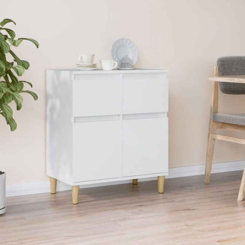 Vidaxl Sideboard Weiß aus Holzwerkstoff B/T/H: 60 x 35 x 70 cm - Bild 1