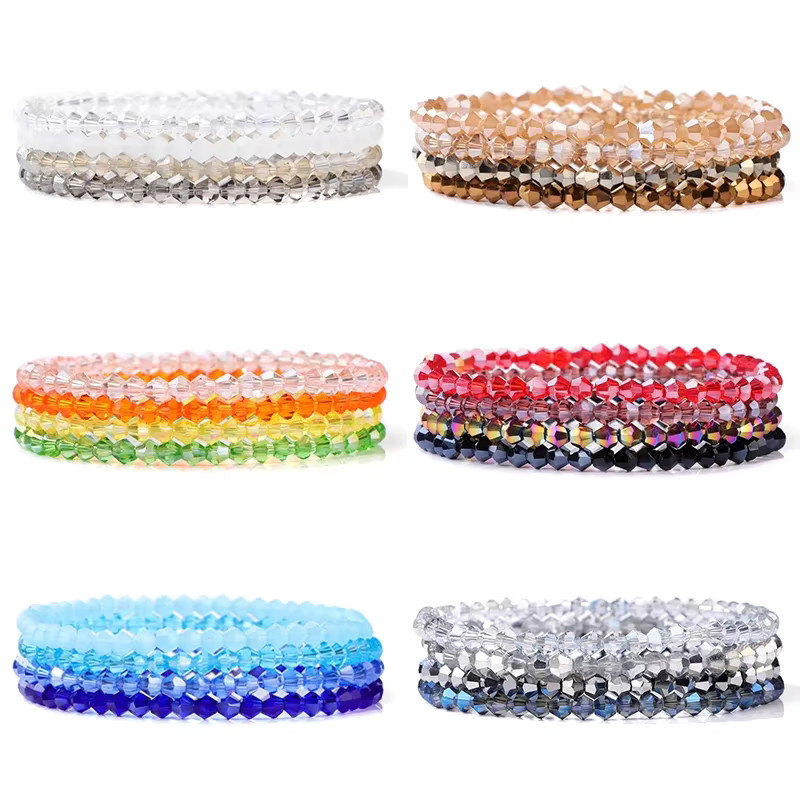 ZHIXUN Armband Set, Bunt, Kristall, Perle, Unisex - Bild 2