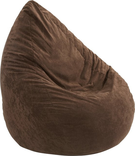 Linke Licardo Sitzsack Poly Noble in Braun mit Kunstleder und Mikrofaser, Höhe: 90 cm - Bild 1