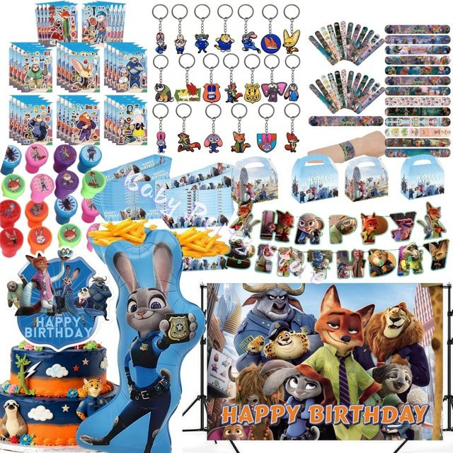 Potdemiel Zootopia Partyzubehör Set für Kindergeburtstage in Mehrfarbig - Bild 1
