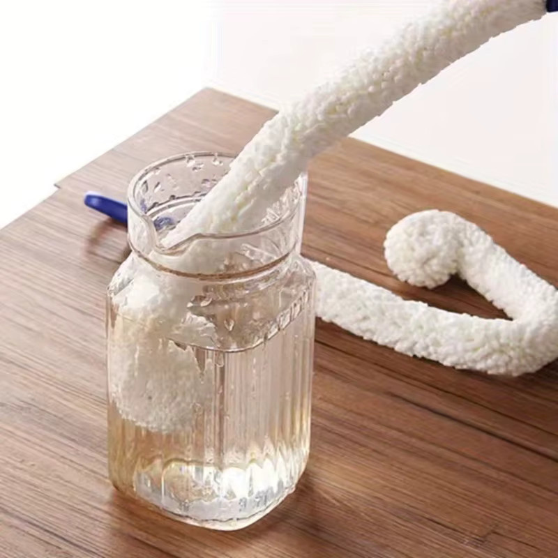 Leeseph Flaschenbürstenreiniger aus Kunststoff für schmale Flaschenhälse, flexible Schaumstoff-Reinigungsbürste für Wasserflaschen, Vasen und Babyflaschen, Länge: 44 cm, Durchmesser: 3 cm - Bild 2
