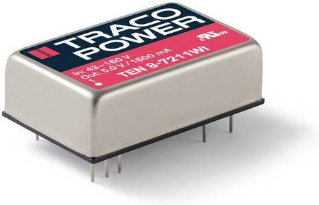 TracoPower TEN 8-2421WI DC/DC-Wandler Print 24 V/DC 5 V/DC -5 V/DC 800mA 8W mit 2 Ausgängen in Silber - Bild 1